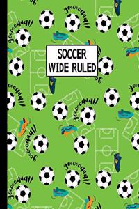 Soccer Wide Ruled