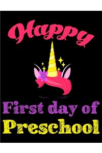 Happy First day of Preschool