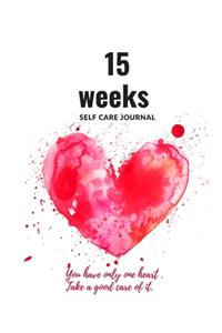 15 weeks self care journal