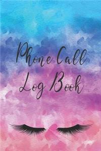 Phone Call Log Book