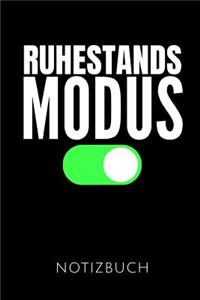 Ruhestands Modus Notizbuch