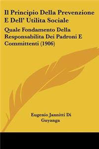 Il Principio Della Prevenzione E Dell' Utilita Sociale