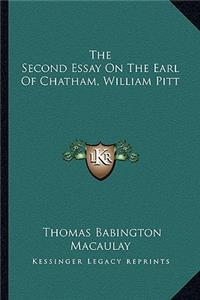 Second Essay On The Earl Of Chatham, William Pitt