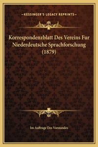 Korrespondenzblatt Des Vereins Fur Niederdeutsche Sprachforschung (1879)