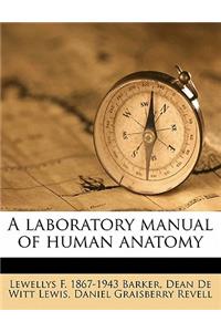 A laboratory manual of human anatomy