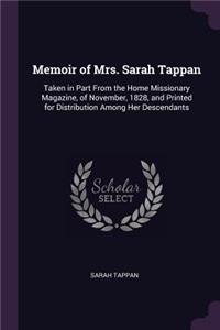 Memoir of Mrs. Sarah Tappan