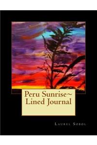 Peru Sunrise Lined Journal