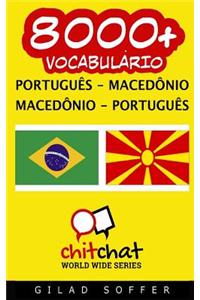 8000+ Portugues - Macedonio Macedonio - Portugues Vocabulario