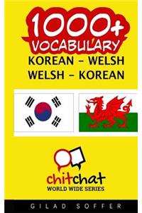 1000+ Korean - Welsh Welsh - Korean Vocabulary