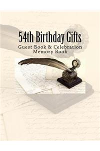 54th Birthday Gifts