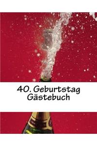40. Geburtstag Gästebuch