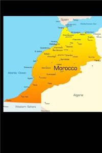 Map of Morocco Journal: 150 Page Lined Notebook/Diary