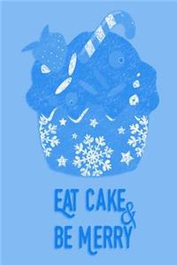 Christmas Journal - Eat Cake & Be Merry (Light Blue)