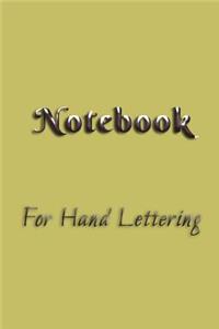 Notebook For Hand Lettering