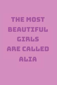 Alia Girl Woman Notebook