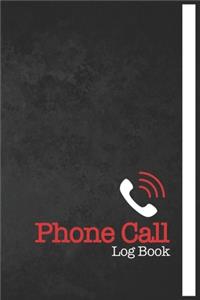 Phone Call Log Book