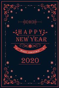 Notebook Happy New Year Merry Christmas 2020