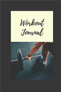 Workout Journal / Fitness Log Book / Exercise Gym Planner, Diary ( 6 x 9, 100 pages, softcover )