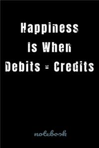 Happiness Is When Debits = Credits