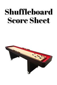 Shuffleboard Score Sheet