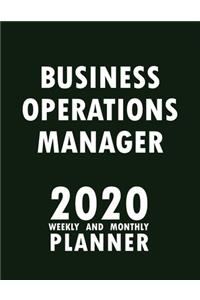 Business Operations Manager 2020 Weekly and Monthly Planner
