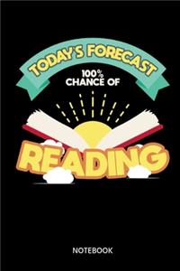 Todays Forecast 100% Chance of Reading Notebook