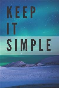 Keep It Simple Notebook
