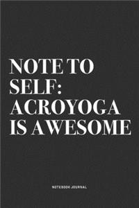 Note To Self