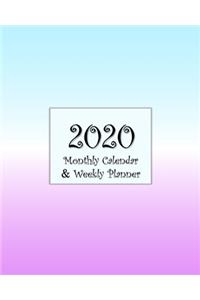 2020 Monthly Calendar & Weekly Planner