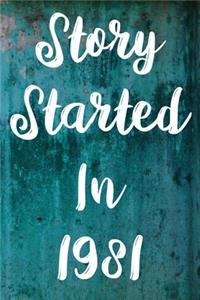 Story Started In 1981