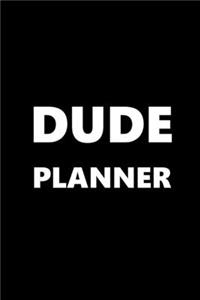 2020 Daily Planner For Men Dude Planner White Font Black Design 388 Pages