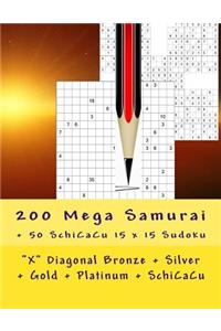 200 Mega Samurai + 50 Schicacu 15 X 15 Sudoku