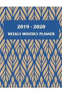 2019-2020 Weekly monthly planner