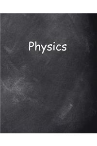 School Composition Book Physics Chalkboard Style 130 Pages