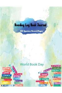 Reading Log Book Journal