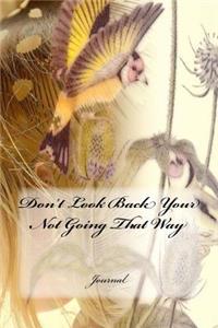 Don't Look Back Your Not Going That Way