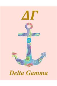 Delta Gamma: Lined Notebook - Journal - Composition Book - 8.5 X 11 Paper - Wide Ruled - 100 Pages