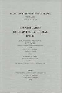 Les Obituaires Du Chapitre Cathedral d'Albi