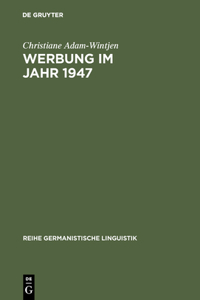 Werbung im Jahr 1947