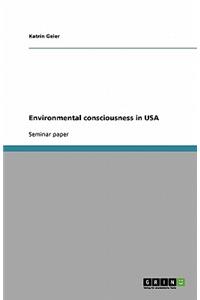 Environmental consciousness in USA