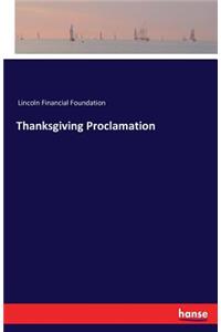 Thanksgiving Proclamation