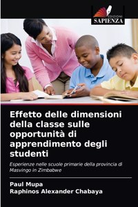 Effetto delle dimensioni della classe sulle opportunità di apprendimento degli studenti