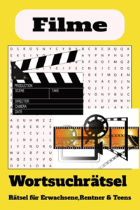 Wortsuchrätsel zum Thema Filme