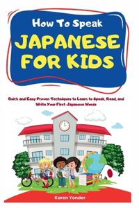 How To Speak Japanese for Kids