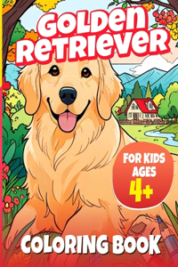 Golden Retriever Coloring Book
