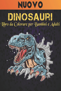 Dinosauri Libro da Colorare per Bambini e Adulti