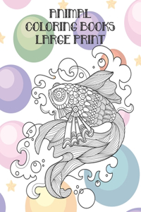 Coloring Books Animal - Large Print