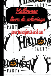 Livre de coloriage d'Halloween pour les enfants de 8 ans