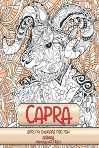 Libri da colorare per Zen - Mandala Anti stress - Animale - Capra