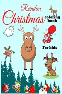 Reindeer Christmas Coloring Book For Kids